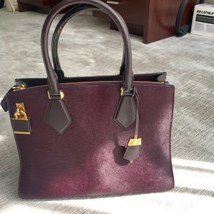 Michael Kors Collection large Casey pony hair satchel